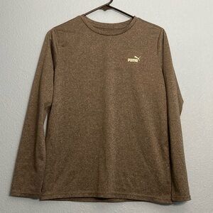 Puma Long Sleeve - Kids Lg - Heather Gray
